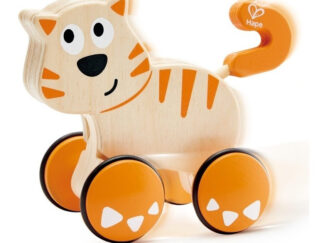 Dante Gato Hape Meneando La Cola Madera Estimula A Caminar