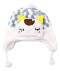 Gorro Abrigo Infantil Coya Con Gato Gatito Pompones Peluche