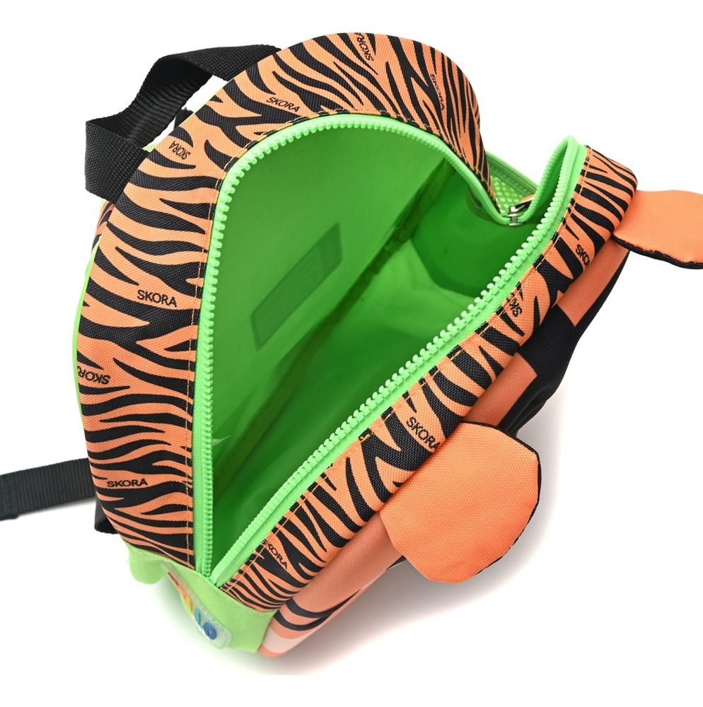 Mochila Infantil De Espalda 12 Pulgadas Tigre Dai 3d Skora Naranja - Imagen 7
