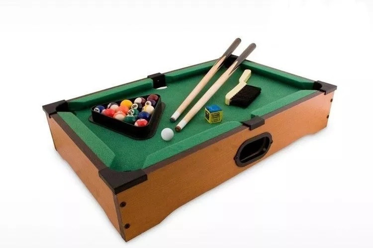 Juego Pool De Mesa Mini Niños De Madera 50 X 30cm Juguete - Imagen 3