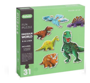 Puzzle Dinosaurios Kylwin 31 Piezas Dinosaur World Cartón