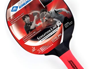 Paleta De Ping Pong Donic Sensation Line 600 Tenis De Mesa Negro/rojo Fl (cóncavo)