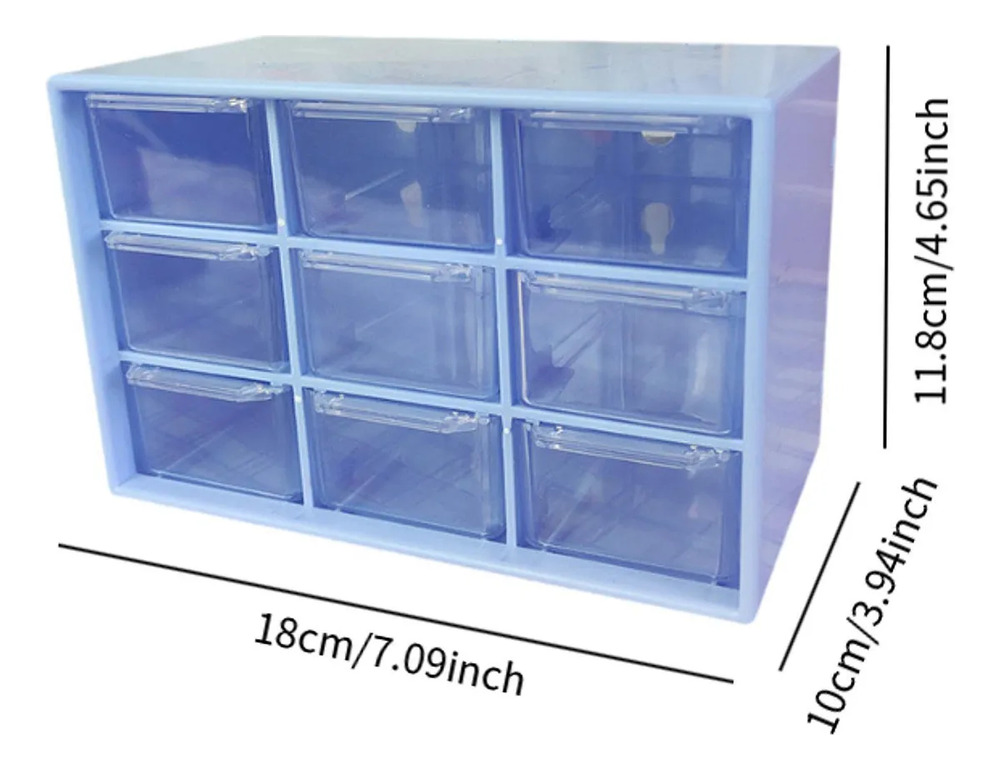 Cajón Organizador Para Escritorio Caja Almacenamiento 9 Comp - Imagen 3