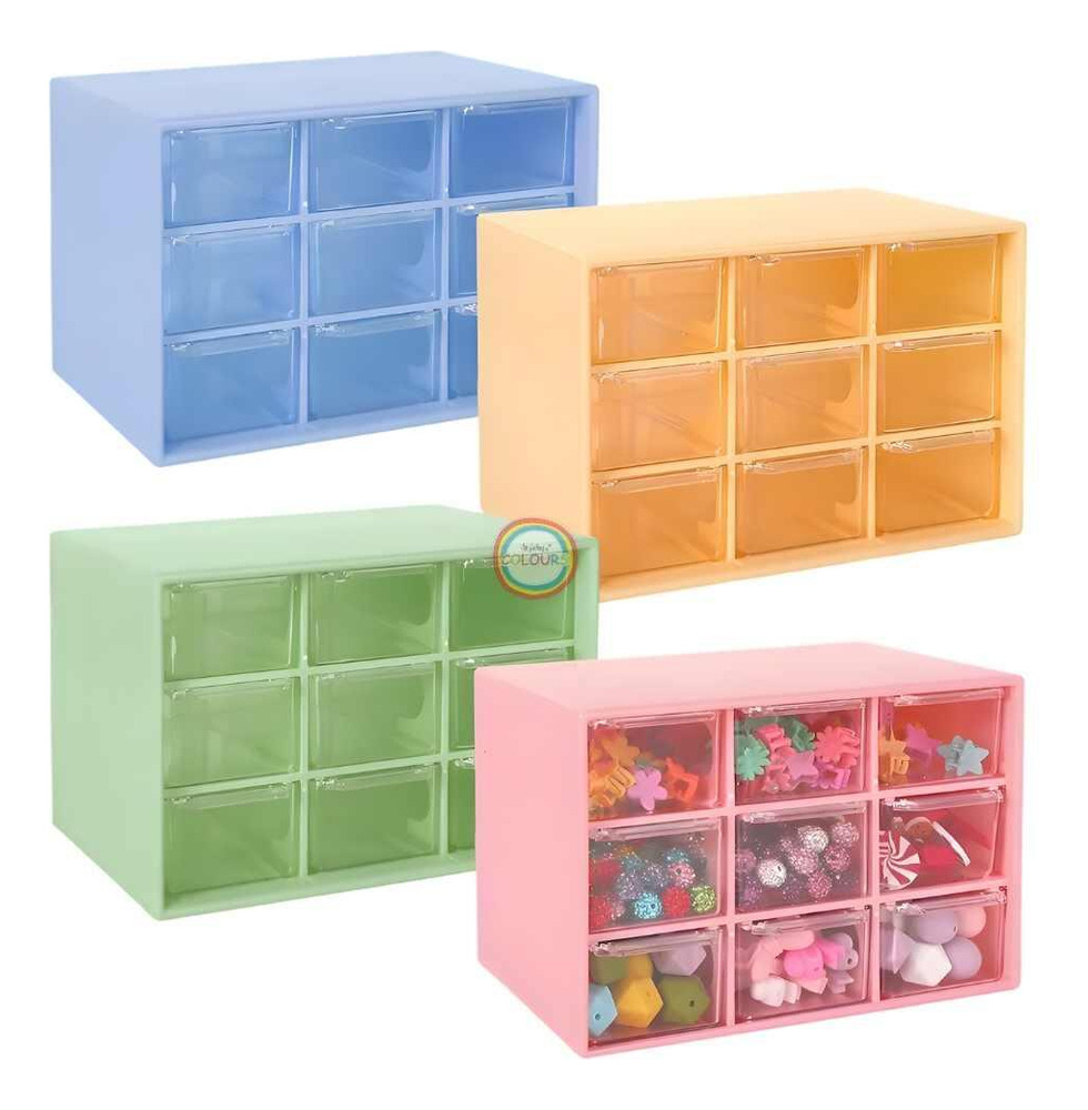 Cajón Organizador Para Escritorio Caja Almacenamiento 9 Comp - Imagen 5