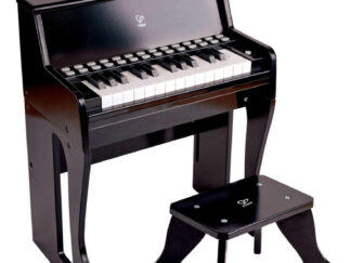 Piano Negro Educativo Hape Aprende Con Luces Y Taburetes Negro