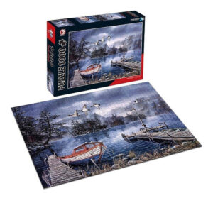 Puzzle Rompecabezas 1000 Piezas Paisaje Lago Patos Dock