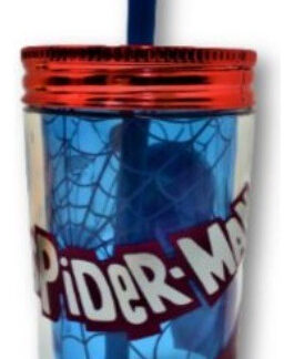 Vaso Infantil Spiderman Doble Pared Con Sorbete Hombre Araña Ha128 Spiderman