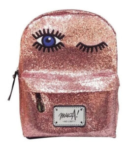 Mochila Muaa Glitter Y Ojo Espalda 14 Pulgadas Ua081 Niñas