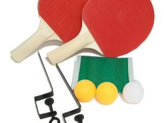 Set 2 Paletas De Ping Pong 3 Pelotitas Red Con Soporte Juego Madera