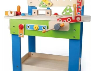 Banco Carpintero Trabajo Con Herramientas Madera Hape Juego