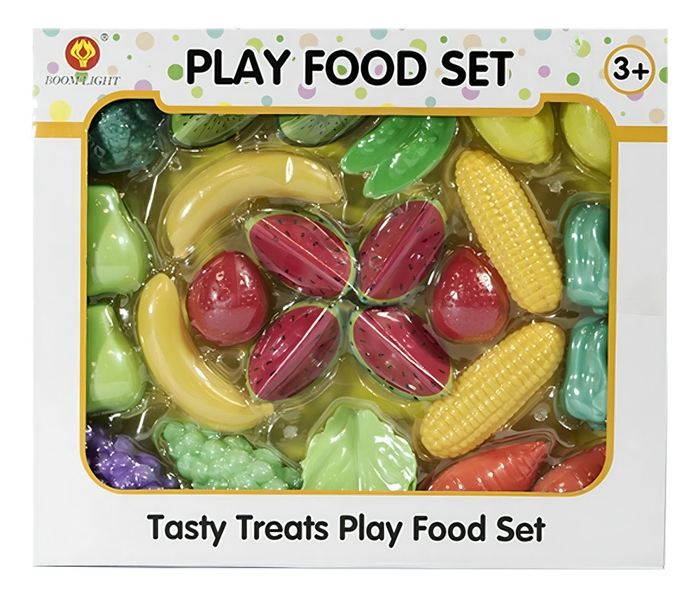 Set De Comidas 26 Pz Juguete Juego Didáctico Rol Alimentos - Imagen 3