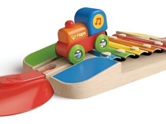 Vias Melódicas Xilofon Tren De Juguete Juego De Trenes Hape Color Madera Personaje Vías Xilofón