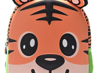 Mochila Infantil De Espalda 12 Pulgadas Tigre Dai 3d Skora Naranja