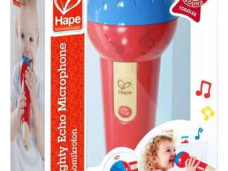 Micrófono Eco Prodigioso Juego Juguete A Pila Hape +12 Meses Rojo