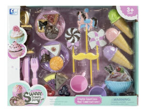 Set De Dulces 38 Pzas Helados Cupcakes Tortas Juguete Juego