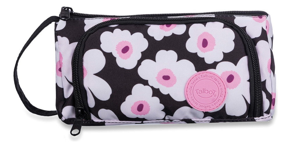 Cartuchera Talbot Lifestyle Canopla 2 Cierres 23 X 14cm Color Flora - Imagen 3