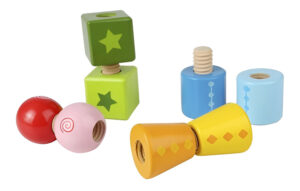 Juego Educativo Hape Para Enroscar Y Girar 8 Piezas