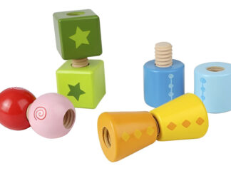 Juego Educativo Hape Para Enroscar Y Girar 8 Piezas