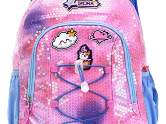 Mochila De Espalda Lentejuelas 16 Pulgadas Escolar Skora  35464