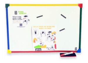 Pizarra Magnetica Marcador 60x80 Para Colgar Borrador Fugi