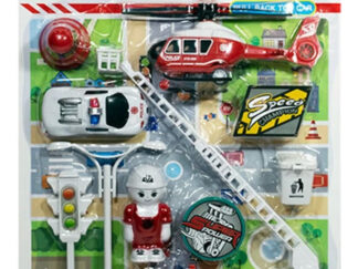 Set Bomberos Camión Helicóptero Auto Policia Juego Juguete 6578