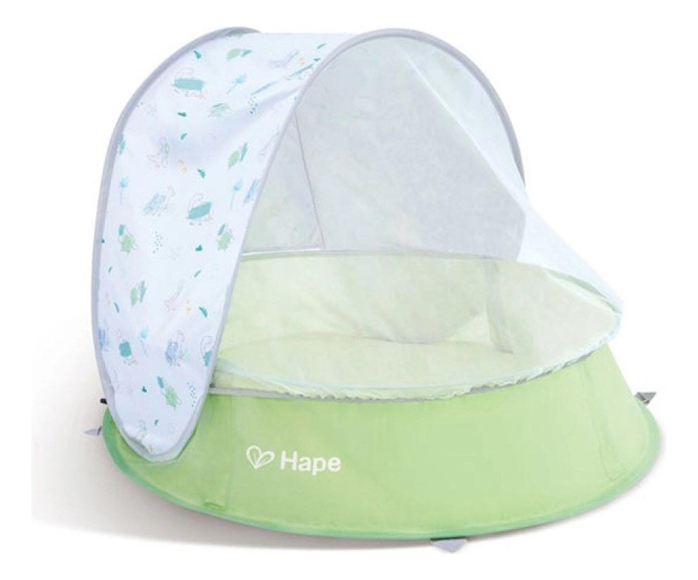 Carpa Portátil De Playa Para Juegos Hape Con Protección Uv Verde Claro - Imagen 6