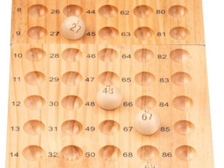 Portabolillas X 90 De Madera Para Bingo Juego Loteria