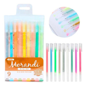 Bolígrafos Morandi X 9 Unidades Colores Gel Lapicera 27771 9 Colores