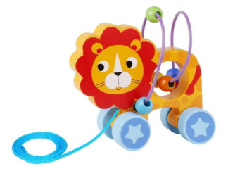 Arrastre Didáctico León De Madera Tooky Toy Juego Juguete