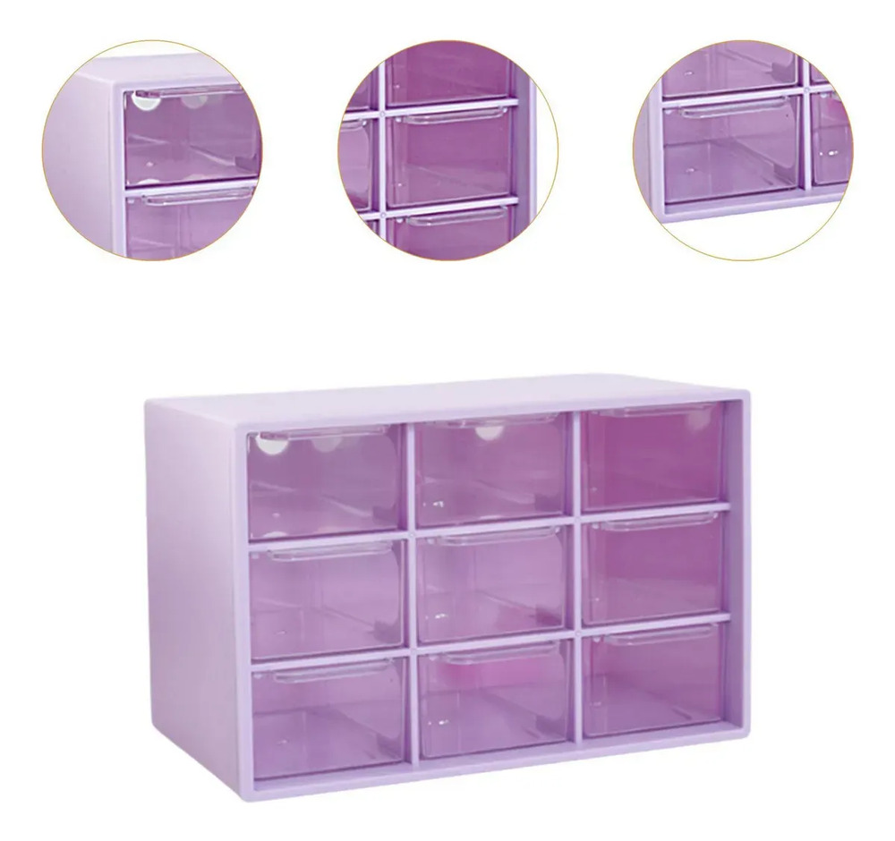 Cajón Organizador Para Escritorio Caja Almacenamiento 9 Comp - Imagen 27