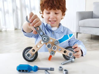 Kit Juego Para Construir Una Moto Juguete Hape 34 Piezas 34 Junior Inventor