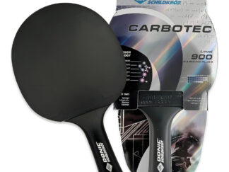 Paleta Donic Schildkrot Carbotec 900 Carbono Negro Fl 1.9mm Fl (cóncavo)