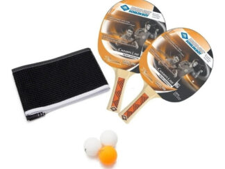 Set Ping Pong 2 Paletas 3 Pelotas Red Donic Young Champs 200 Negro