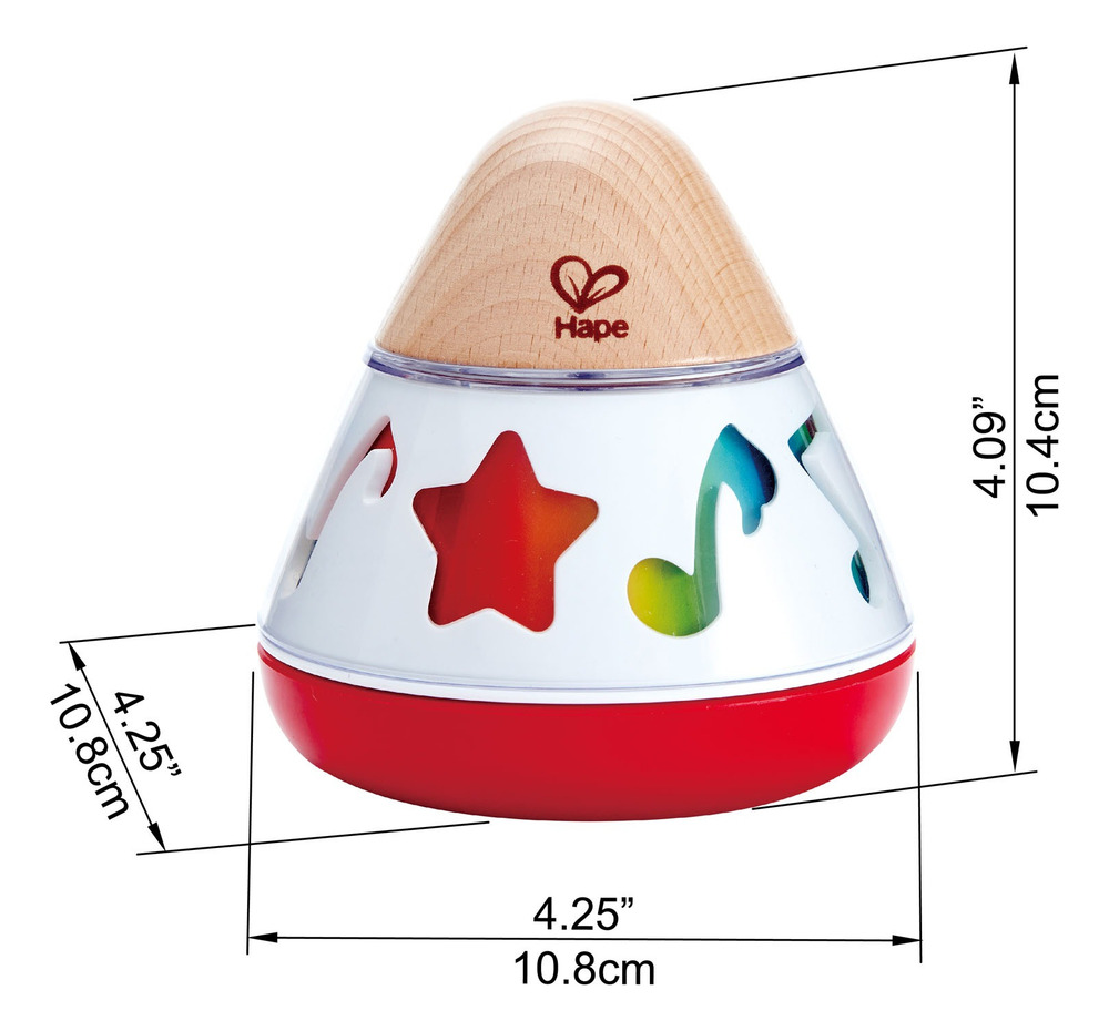 Caja Musical Giratoria Juguete Madera Didáctico Hape Bebé - Imagen 5
