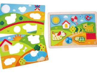 Juego Didactico Puzzle Rompecabezas Encastre 3 En 1 Hape