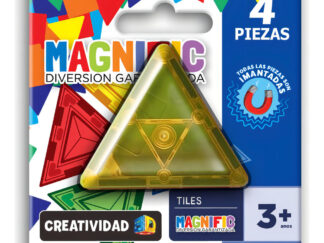Juguete Magnific Tiles Imanes Magnéticos 4 Piezas Triángulo 7 Cm