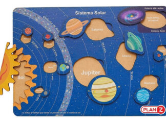 Juego De Encastre Material De Madera Duradera Motivo Sistema Solar Planetas Color Azul Marca Plan Z Juegos Didactivos Aprendizaje Divertido Seguro Resistente Educación Temprana Creatividad Para Niños