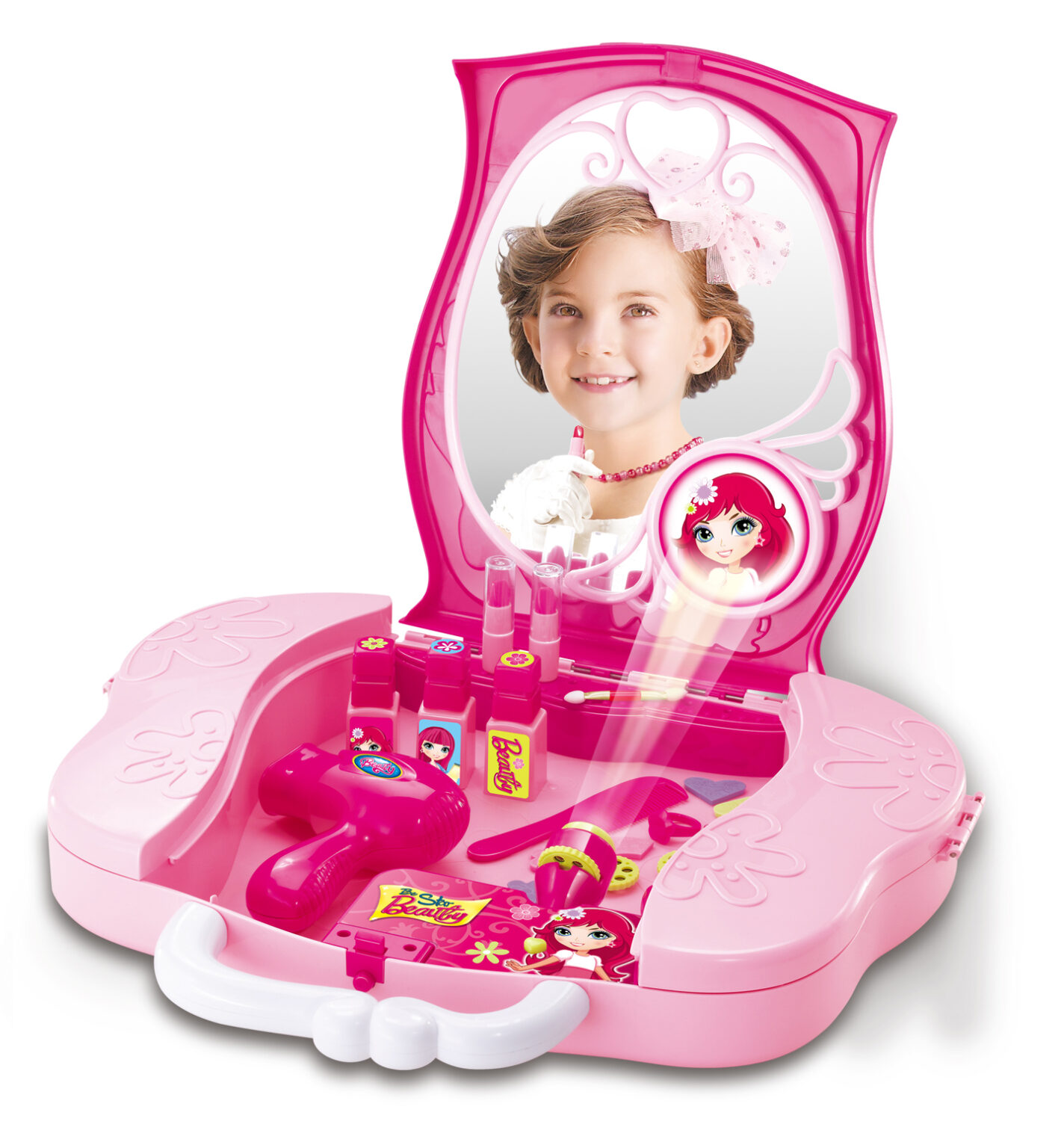 Set Belleza Peluqueria Maquillaje Proyector Fun Ster | Juguetería Magic