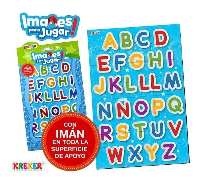 Abecedario Imantado Aprende Letras Juego Didáctico Magnetico - Imagen 2