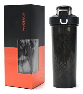 Vaso Mezclador Shaker Bebidas Deportivas Wanderlust Botella