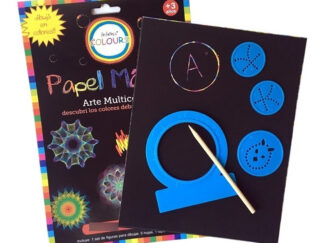 Papel Mágico Hojas Grandes Con Espirografo Dibujo Lápiz Arte