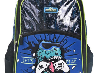 Mochila Escolar Con Carro 18 Pulgadas Dino Gamer 45cm Skora 35416