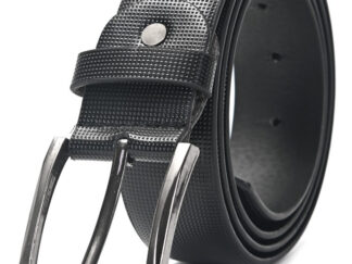 Cinturon Hombre Go Wanderlust 4 Cm Ancho Hebilla Negro Cinto