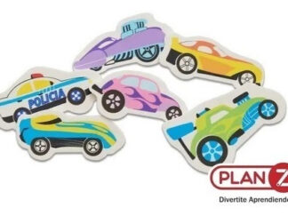 6 Autitos Al Agua Figuras De Goma Eva Para El Baño Juguete