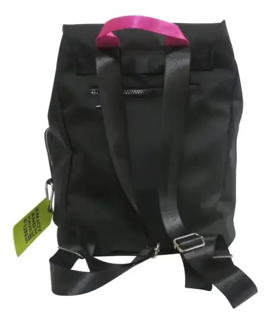 Mochila Espalda Juvenil Enjoy Cresko Color Negro Diseño De La Tela Poliéster - Imagen 2