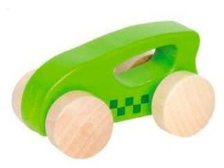 Mini Auto Carrera De Madera Hape Juguete Vehículo Autitos