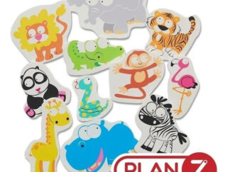 Figuras Animales Salvajes Imantados De Goma Eva Plan Z