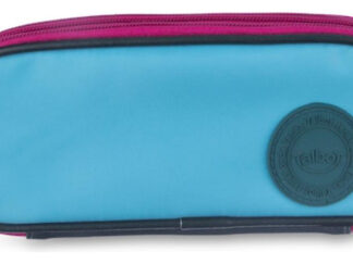 Cartuchera Talbot 3 Pisos Glitter Rosa Color Celeste