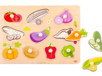 Puzzle Rompecabezas De Verduras Didáctico Madera Tooky Toy