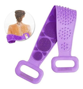 Cepillo Silicona Esponja Baño Lava Espalda Masaje Exfoliante
